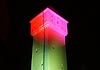 Ismaninger Wasserturm, Probebeleuchtung, 2004, ismaning, licht und kunst, lichtkunst, lichtinstallation, risinger, obermayr, weg wasserturmstrasse, bela, verfolger