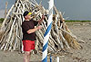 Strandkunst, Beachart, Beach Art, Treibholz, Workshop, Mittelmeer, Toskana