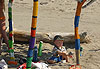 Strandkunst, Beachart, Beach Art, Treibholz, Workshop, Mittelmeer, Toskana