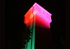 Probebeleuchtung Wasserturm, lichtaktion, risinger, ismaning, obermayr, edeltraud, beleuchtung, lichtkunst, kunstlicht, kunst,verein,