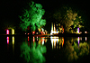 Probebeleuchtung Eisweiher, lichtaktion, risinger, ismaning, obermayr, edeltraud, beleuchtung, lichtkunst, kunstlicht, kunst,verein,